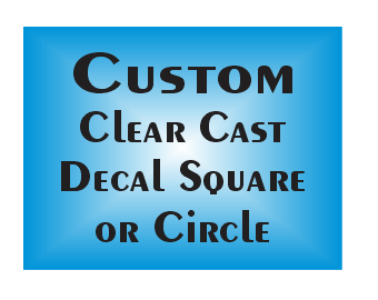 Custom Clear Cast Logo Decal